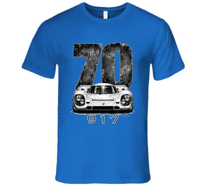 “1970 Porsche 917 Le Mans Winner Graphic T‑Shirt by Smiling Wombat”