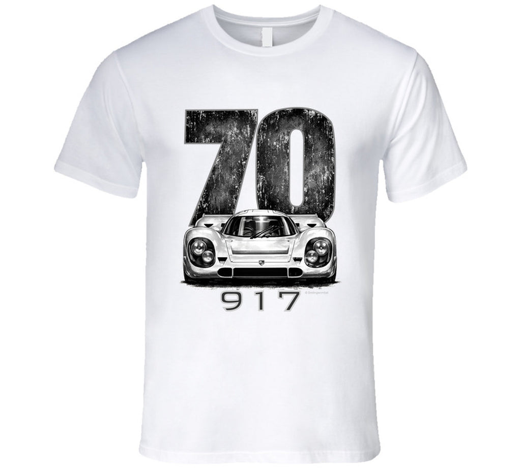 “1970 Porsche 917 Le Mans Winner Graphic T‑Shirt by Smiling Wombat”