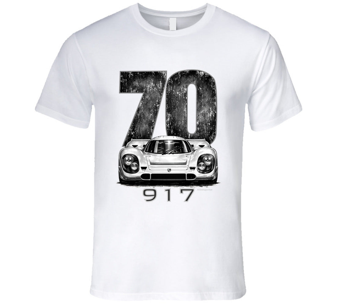 “1970 Porsche 917 Le Mans Winner Graphic T‑Shirt by Smiling Wombat”