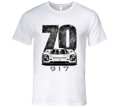 “1970 Porsche 917 Le Mans Winner Graphic T‑Shirt by Smiling Wombat”