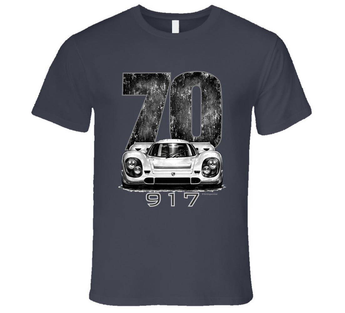 “1970 Porsche 917 Le Mans Winner Graphic T‑Shirt by Smiling Wombat”