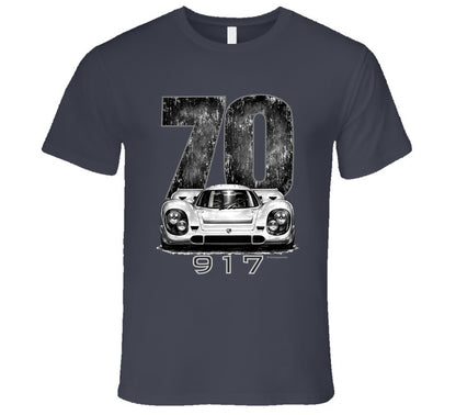 “1970 Porsche 917 Le Mans Winner Graphic T‑Shirt by Smiling Wombat”