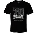 “1970 Ferrari 512S vintage racing T‑shirt by Smiling Wombat”