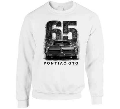 “1965 Pontiac GTO retro car design sweatshirt – Smiling Wombat Apparel”