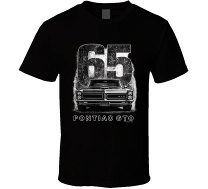“1965 Pontiac GTO classic muscle car graphic T‑shirt by Smiling Wombat”
