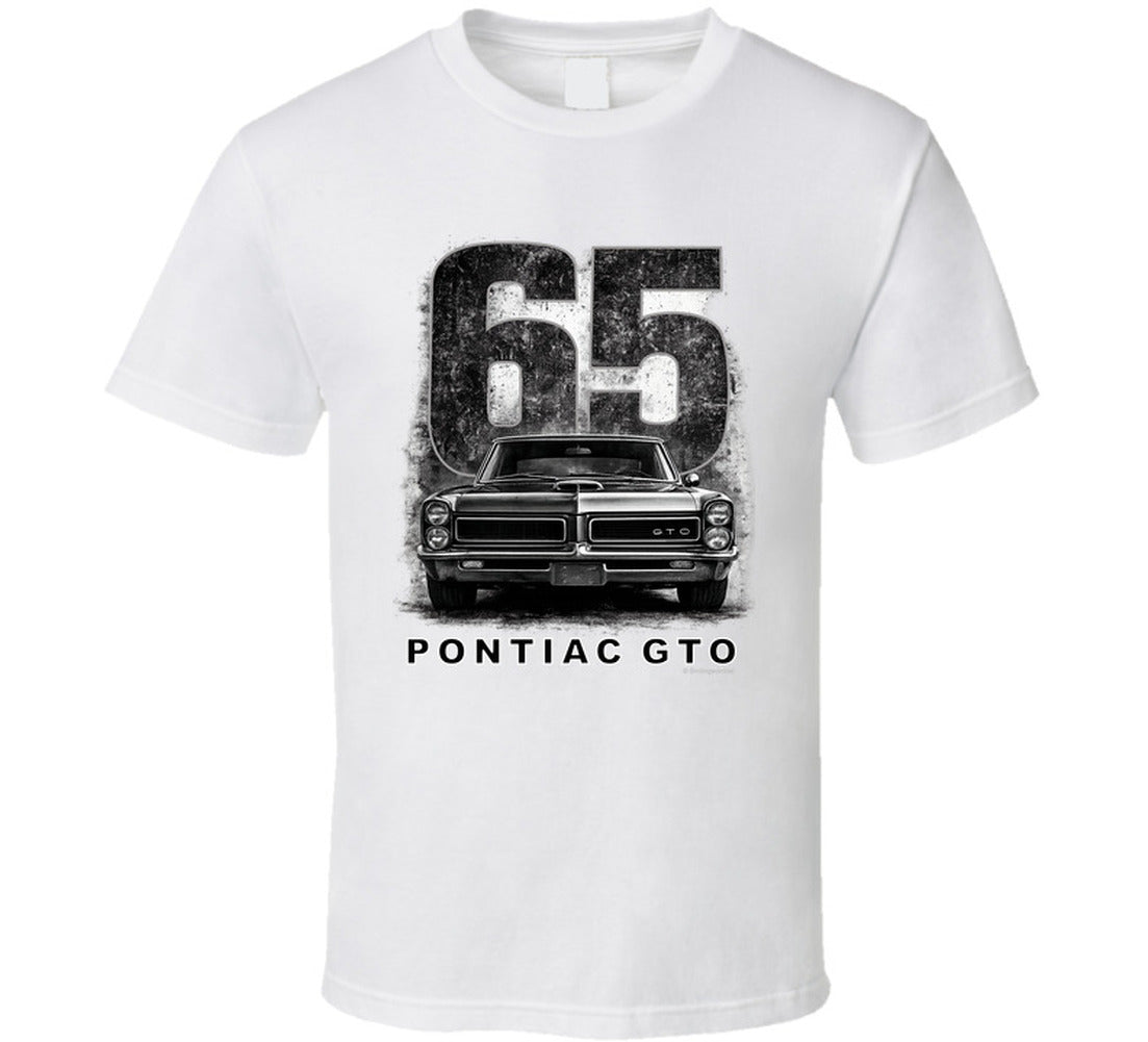 “1965 Pontiac GTO classic muscle car graphic T‑shirt by Smiling Wombat”