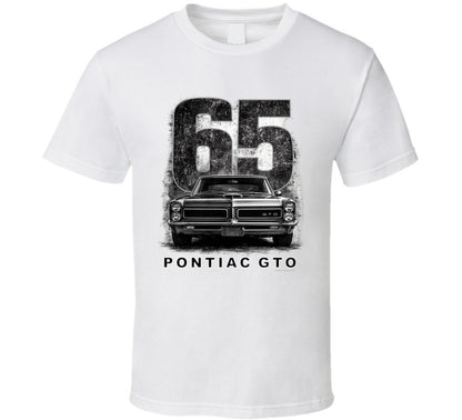 “1965 Pontiac GTO classic muscle car graphic T‑shirt by Smiling Wombat”