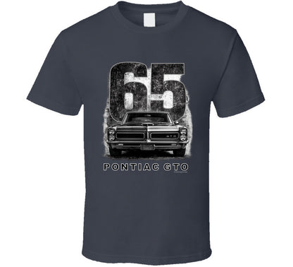 “1965 Pontiac GTO classic muscle car graphic T‑shirt by Smiling Wombat”