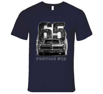 “1965 Pontiac GTO classic muscle car graphic T‑shirt by Smiling Wombat”
