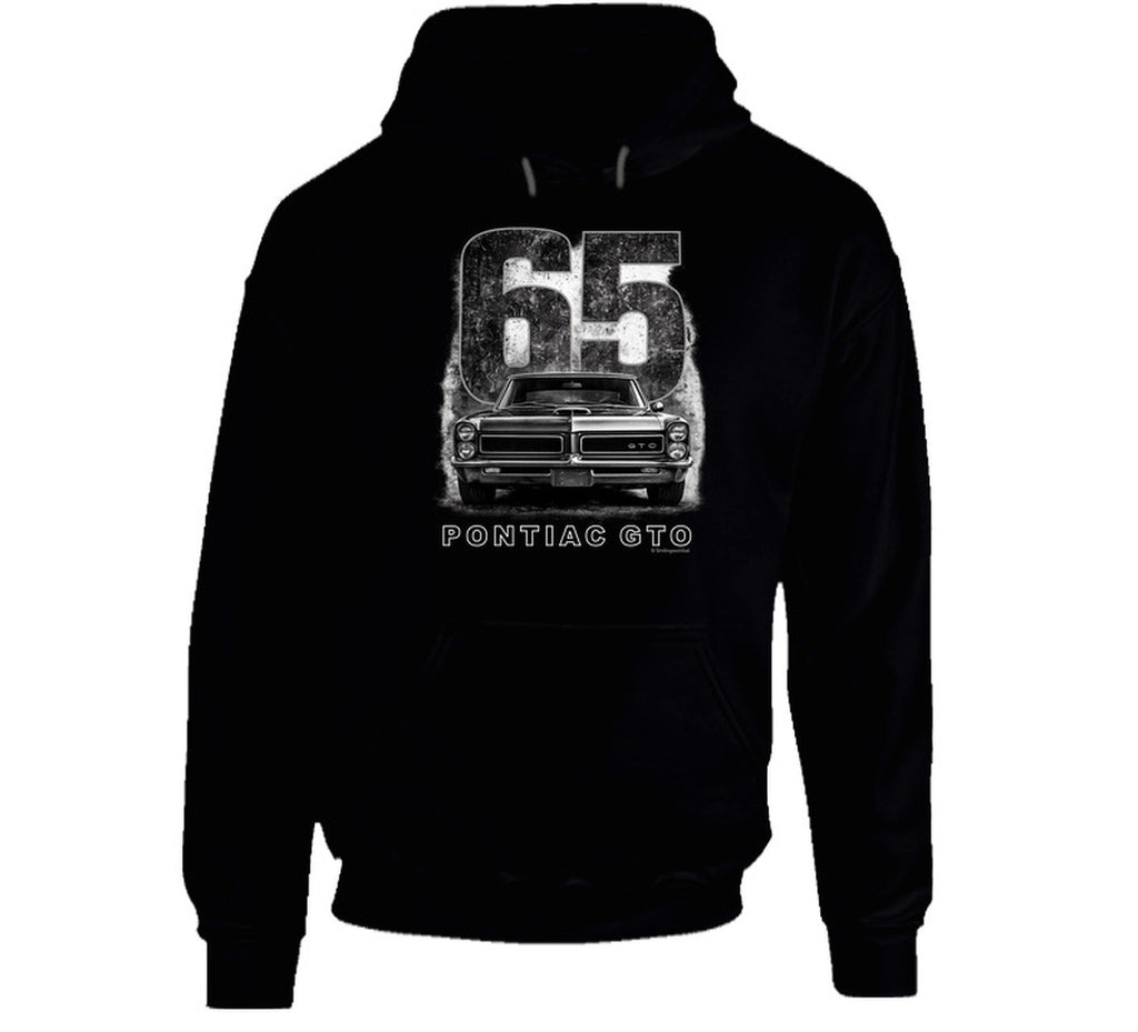 - “1965 Pontiac GTO vintage muscle car hoodie with Smiling Wombat humor”
