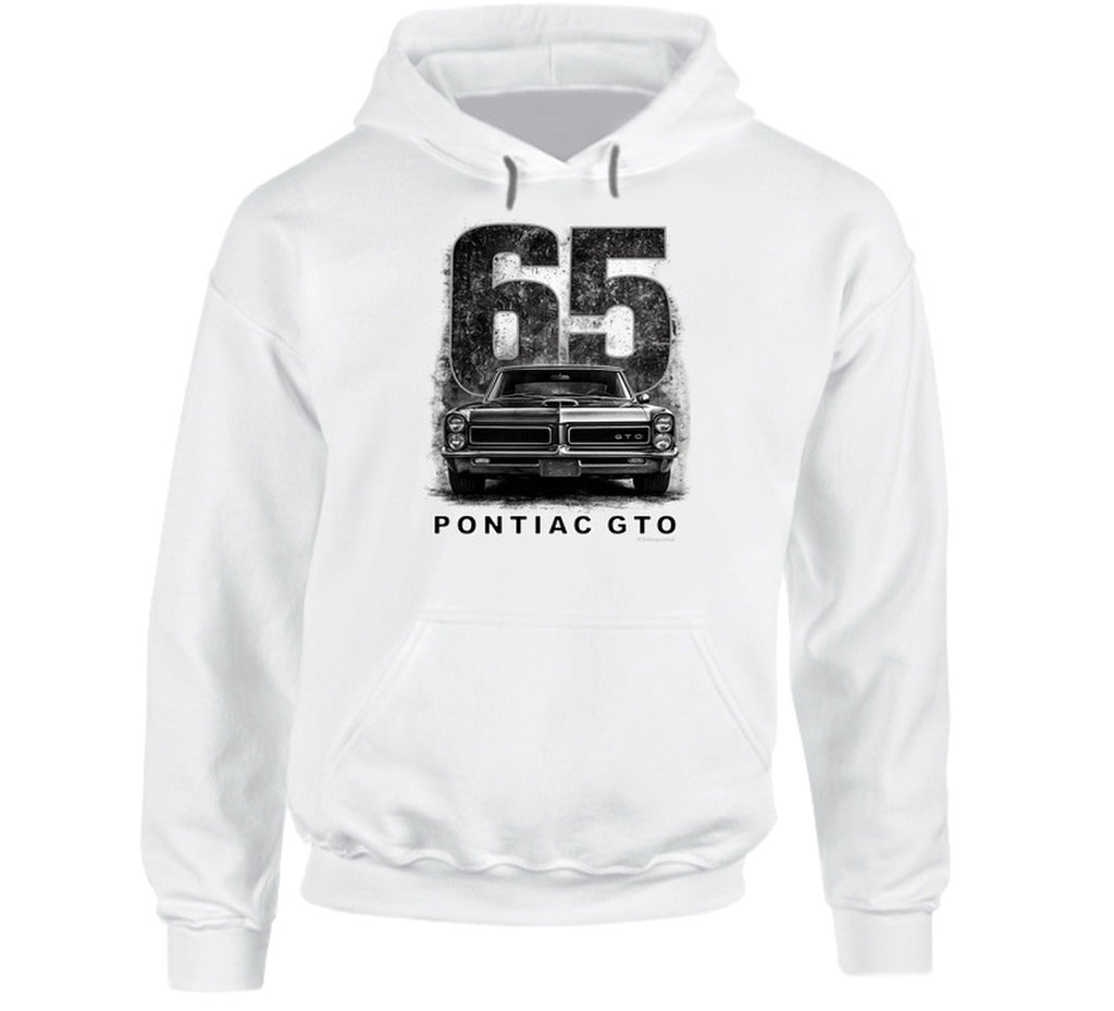 - “1965 Pontiac GTO vintage muscle car hoodie with Smiling Wombat humor”
