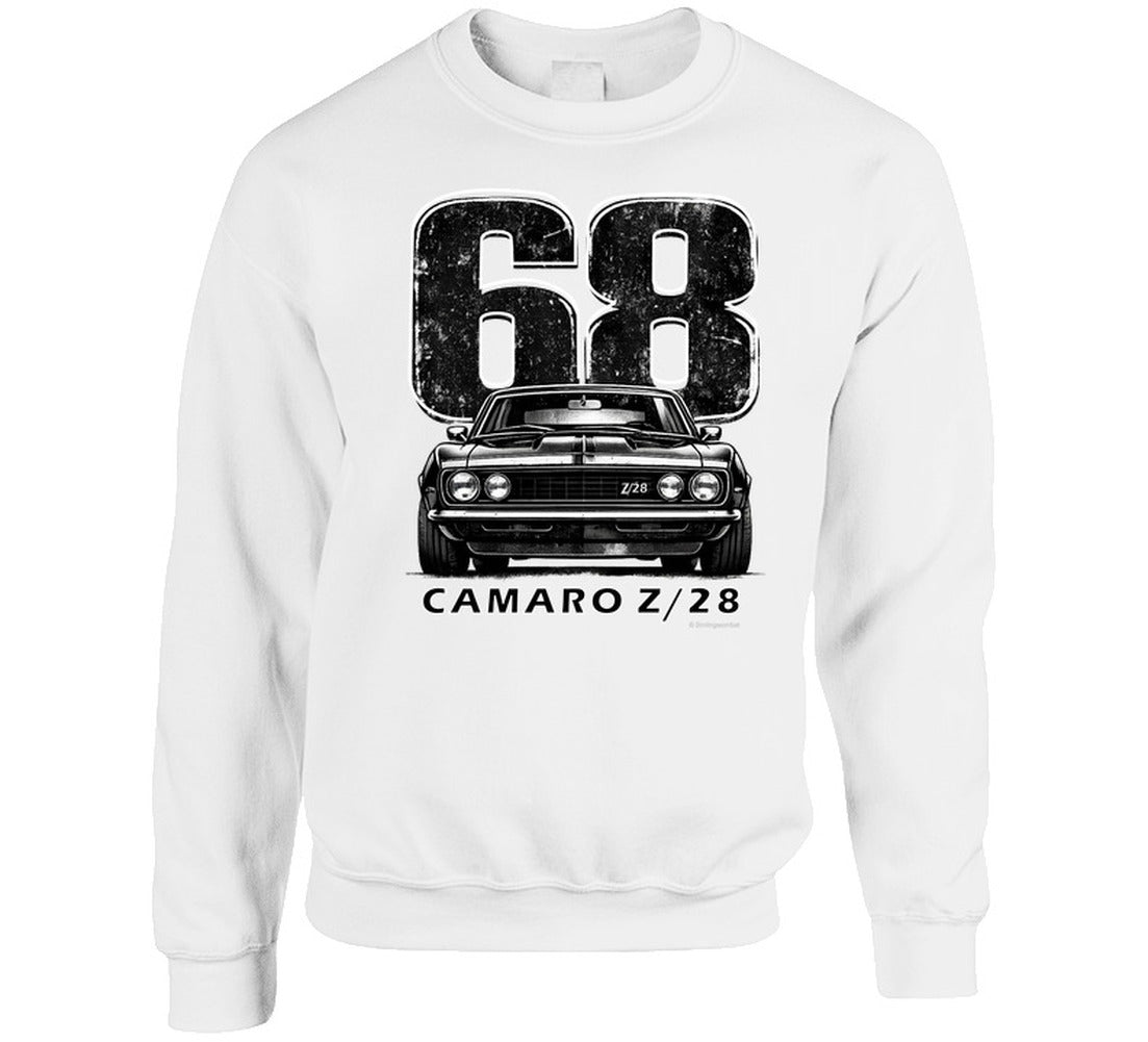 "1968 Camaro Z/28 sweatshirt with classic muscle car graphic"