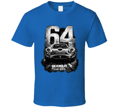 “Ferrari 250 GTO 64 Edition graphic T‑shirt by Smiling Wombat”