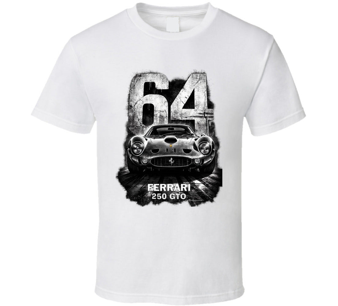 “Ferrari 250 GTO 64 Edition graphic T‑shirt by Smiling Wombat”