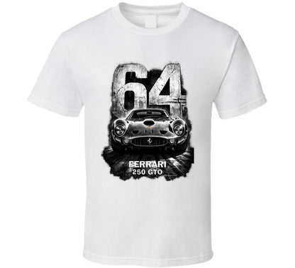 “Ferrari 250 GTO 64 Edition graphic T‑shirt by Smiling Wombat”