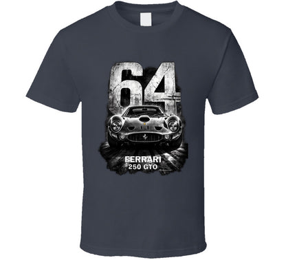 “Ferrari 250 GTO 64 Edition graphic T‑shirt by Smiling Wombat”
