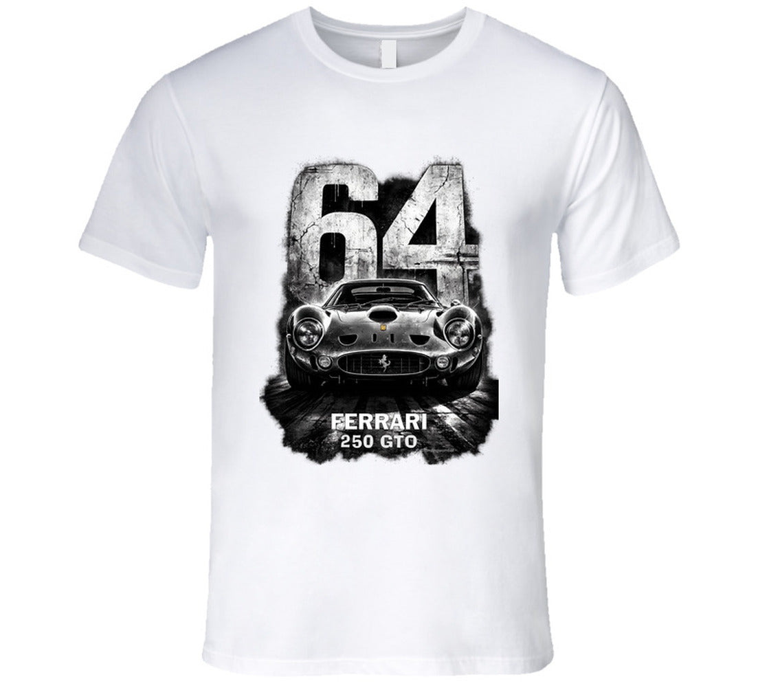 “Ferrari 250 GTO 64 Edition graphic T‑shirt by Smiling Wombat”