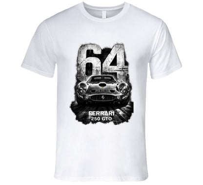 “Ferrari 250 GTO 64 Edition graphic T‑shirt by Smiling Wombat”