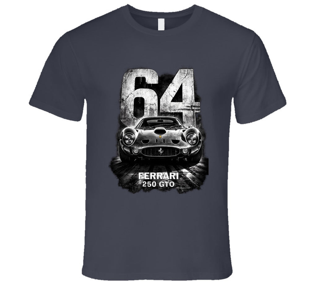 “Ferrari 250 GTO 64 Edition graphic T‑shirt by Smiling Wombat”