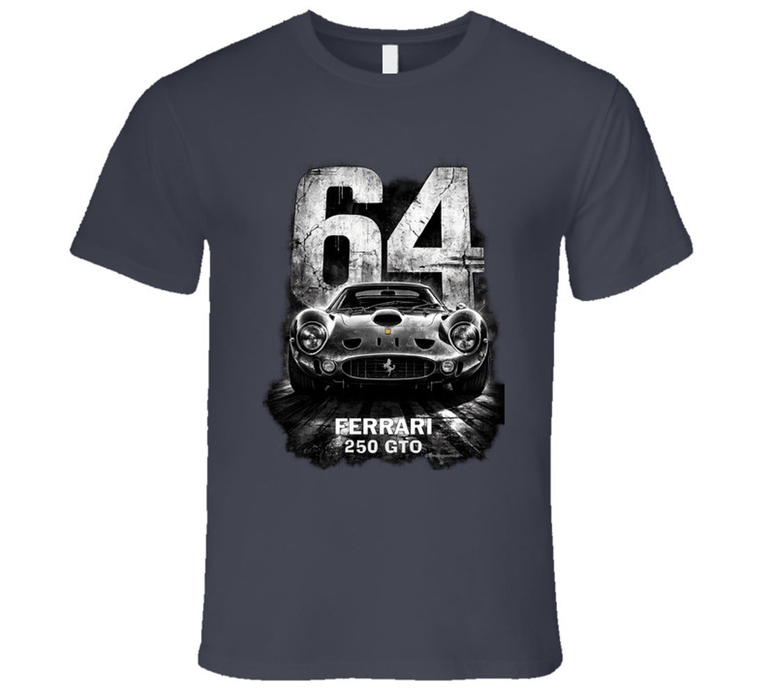 “Ferrari 250 GTO 64 Edition graphic T‑shirt by Smiling Wombat”