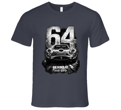“Ferrari 250 GTO 64 Edition graphic T‑shirt by Smiling Wombat”