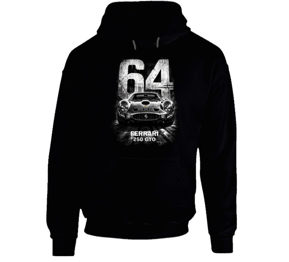 “Ferrari 250 GTO 64 Edition vintage racing hoodie by Smiling Wombat”