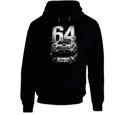 “Ferrari 250 GTO 64 Edition vintage racing hoodie by Smiling Wombat”