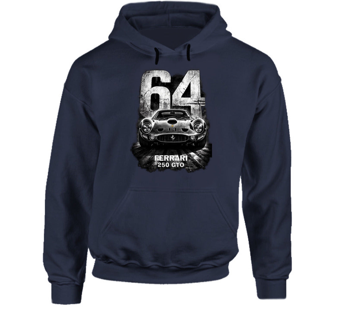 “Ferrari 250 GTO 64 Edition vintage racing hoodie by Smiling Wombat”