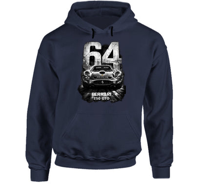“Ferrari 250 GTO 64 Edition vintage racing hoodie by Smiling Wombat”