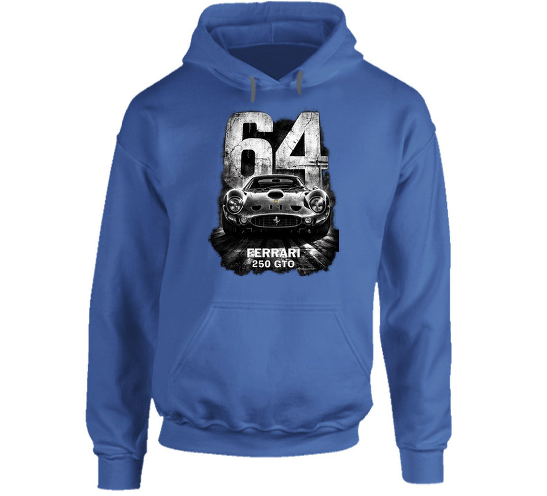 “Ferrari 250 GTO 64 Edition vintage racing hoodie by Smiling Wombat”