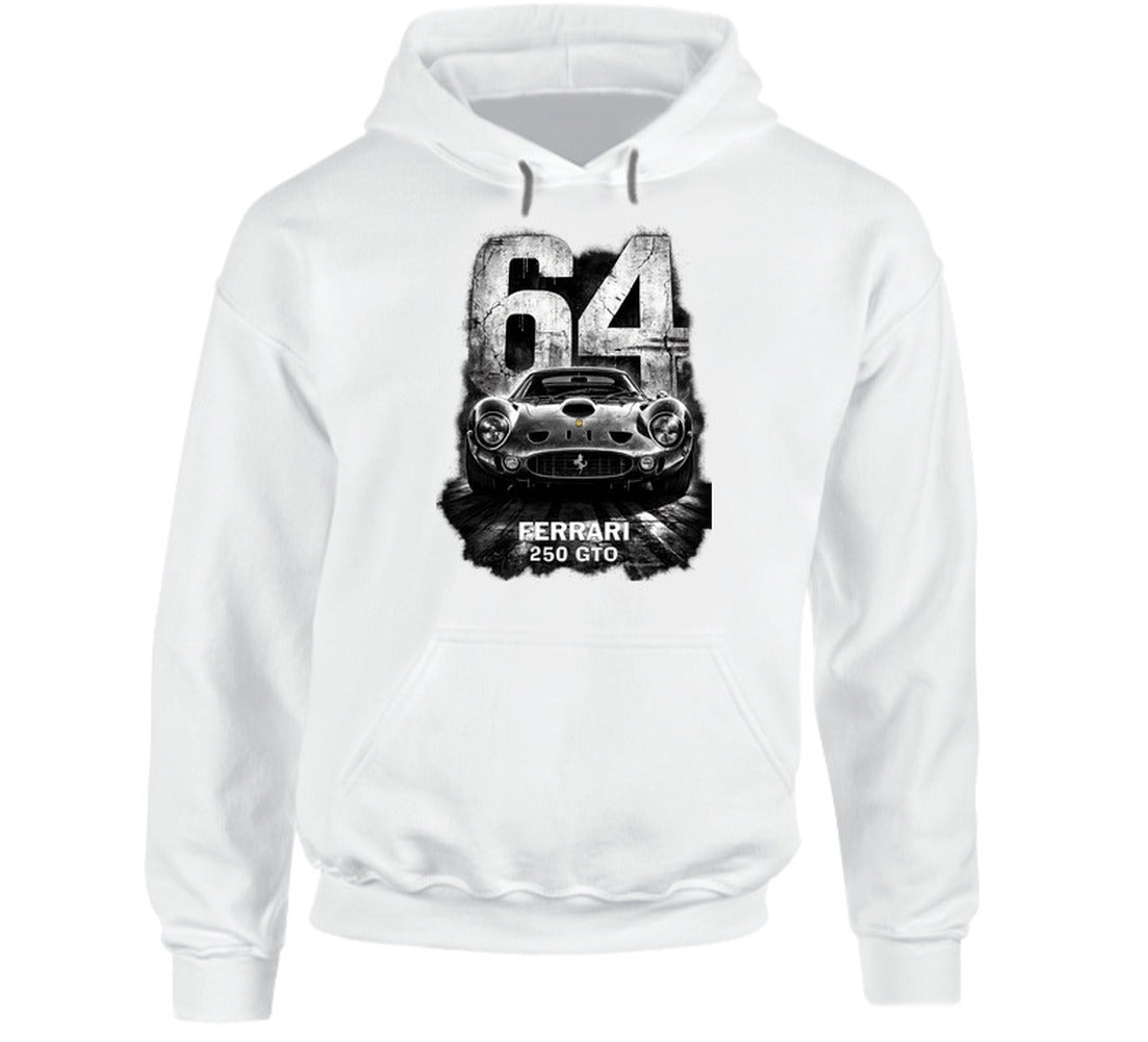 “Ferrari 250 GTO 64 Edition vintage racing hoodie by Smiling Wombat”
