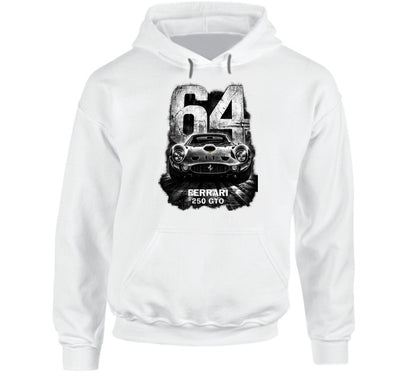 “Ferrari 250 GTO 64 Edition vintage racing hoodie by Smiling Wombat”
