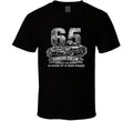 1965 Ferrari 250 LM Le Mans Winner vintage distressed graphic T-shirt in black