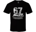 1967 McLaren M6A Can-Am vintage distressed graphic t-shirt in black
