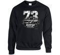 1973 BMW 3.0 CSL distressed vintage racing graphic sweatshirt in black