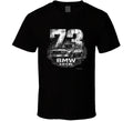 1973 BMW 3.0 CSL distressed vintage racing graphic t-shirt in black