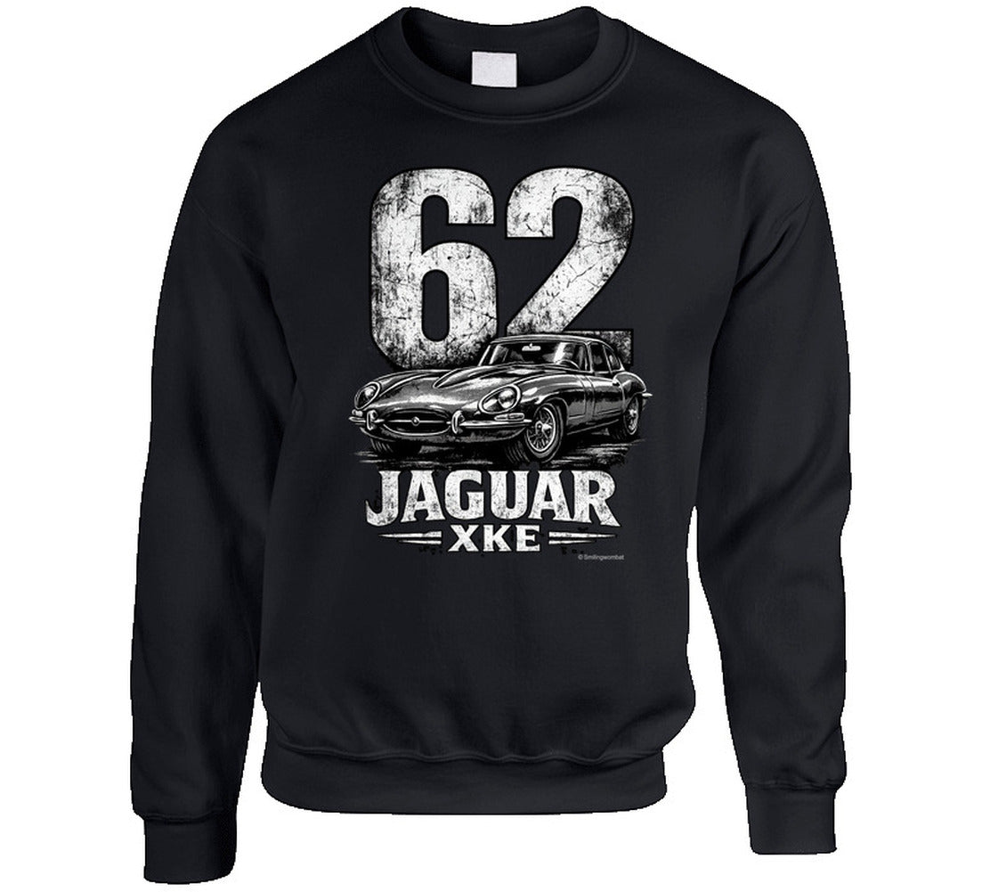 Vintage Jaguar E-Type graphic sweatshirt in black