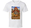 Bobbie Sue Hillbilly Graphic T-Shirt in White – Smiling Wombat Cletus Joe Design