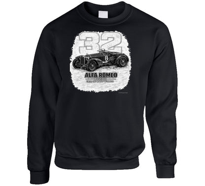1932 Alfa Romeo distressed graphic sweatshirt in black