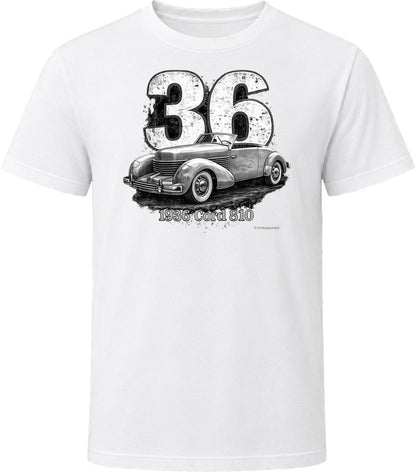 Cord 810 vintage racing graphic t-shirt in white