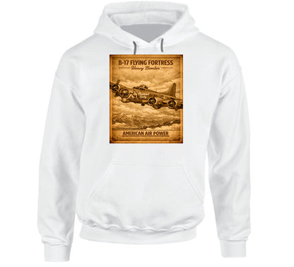 B-17 Flying Fortress WWII Bomber White Pullover Hoodie – Smiling Wombat