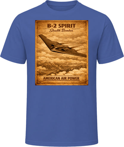B-2 Spirit Stealth Bomber navy t-shirt American Air Power collection
