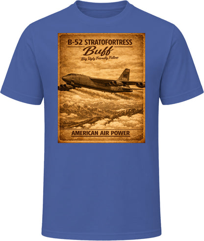 B-52 Stratofortress BUFF American Air Power vintage distressed graphic T-shirt in navy