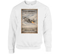 F-35 Lightning II American Air Power distressed sweatshirt in white – Smiling Wombat