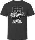 1963 Shelby King Cobra distressed race car graphic t-shirt in black