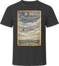 B-36 Peacemaker bomber vintage poster graphic t-shirt in black