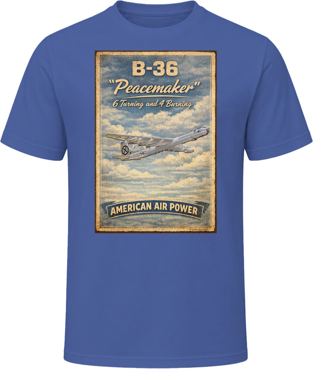 B-36 Peacemaker American Air Power vintage t-shirt in navy