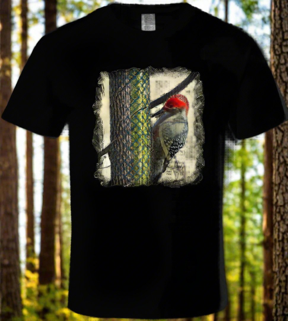 Woodpecker stops for a snack - Shirt Collection