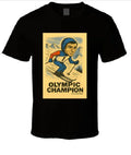Olympic Ski Champion T Shirt T-Shirt Smiling Wombat