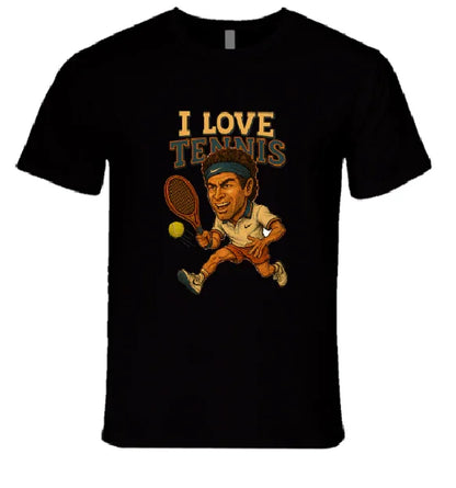 I Love Tennis Shirt Collection T-Shirt Smiling Wombat